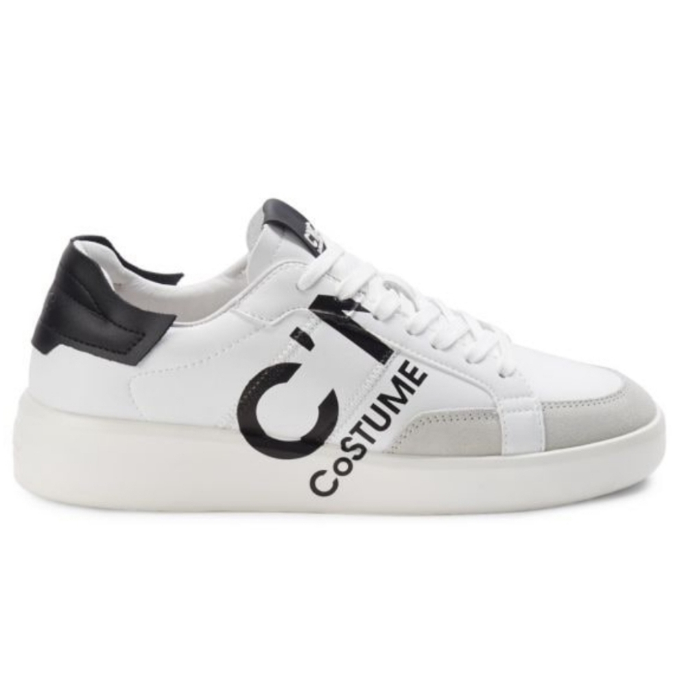Costume National Logo Leather & Suede Sneakers size 10